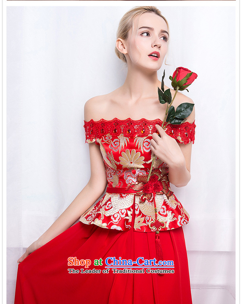 According to Lin Sha 2015 new chinese red color bows Service Bridal long word shoulder Sau San crowsfoot qipao wedding dress female XL Photo, prices, brand platters! The elections are supplied in the national character of distribution, so action, buy now enjoy more preferential! As soon as possible.