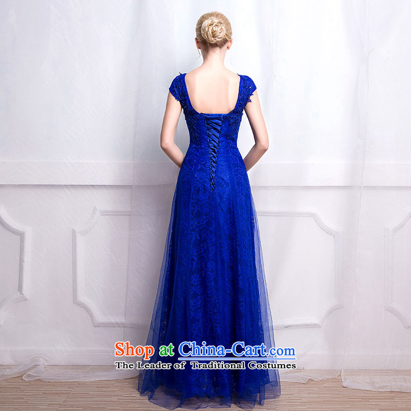 According to Lin Sa 2015 stylish blue dress long strap the word   shoulder Annual Dinner of marriage wedding dresses , back to RIM sa shopping on the Internet has been pressed.
