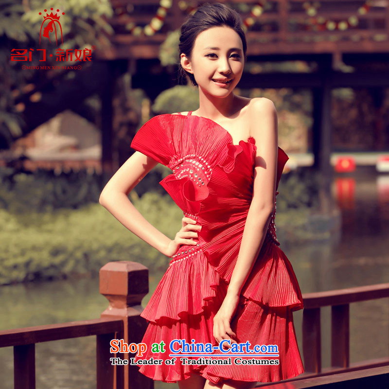 A small red bridal dresses bows to marry bridesmaid services 856 L