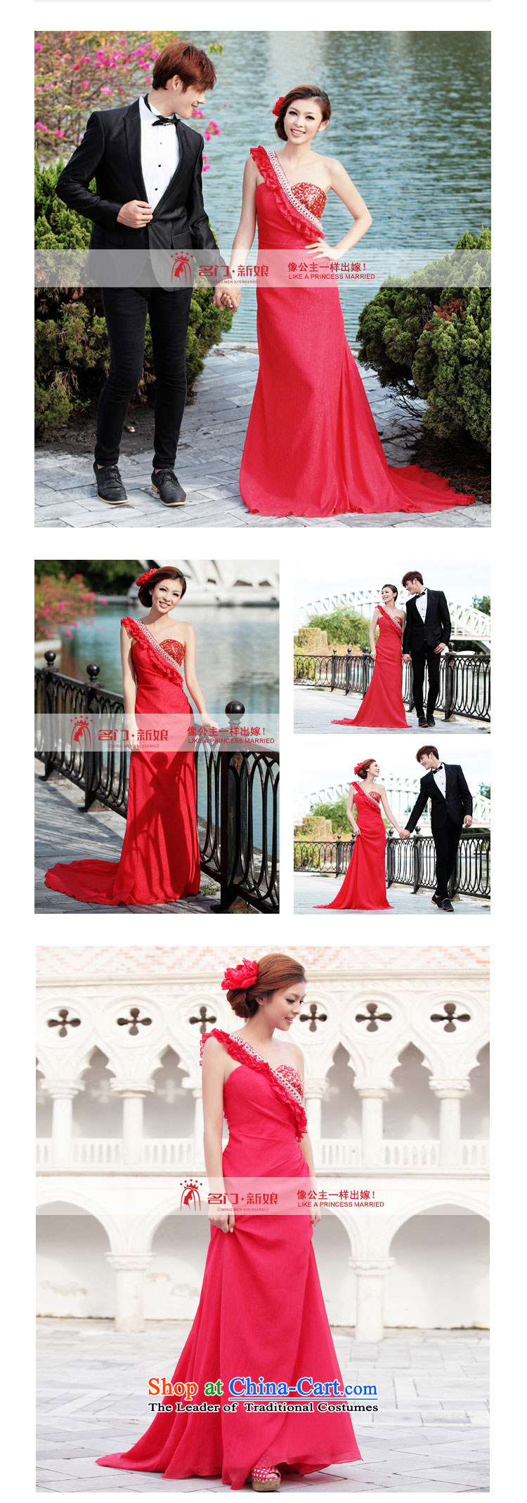 A bride wedding dress single shoulder length of service banquet service followed suit the new 233 L picture, prices, brand platters! The elections are supplied in the national character of distribution, so action, buy now enjoy more preferential! As soon as possible.