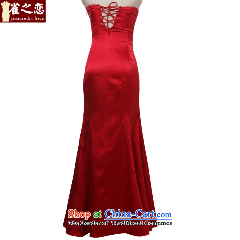 Love of birds, clouds advisory boards set manually pearl crowsfoot anointed chest evening dresses red bows services QD311 Red Birds, L, Love , , , shopping on the Internet