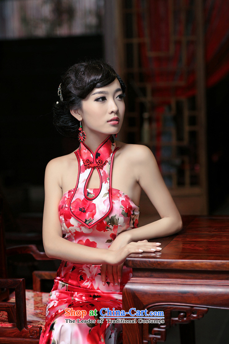 Love of birds Hua Jia 2015 new cheongsam dress dresses and sexy hang also wipe silk dress QD357 chest M picture, prices, brand platters! The elections are supplied in the national character of distribution, so action, buy now enjoy more preferential! As soon as possible.