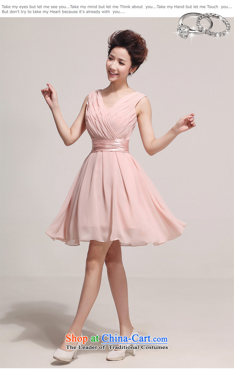 Doi m qi stylish bridesmaid shoulders deep V small dress skirt bridesmaid short of mission dress skirt pink bridal dresses pink XXL picture, prices, brand platters! The elections are supplied in the national character of distribution, so action, buy now enjoy more preferential! As soon as possible.