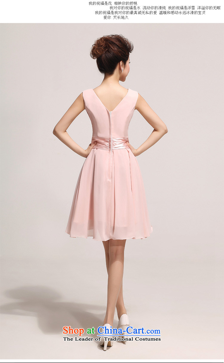 Doi m qi stylish bridesmaid shoulders deep V small dress skirt bridesmaid short of mission dress skirt pink bridal dresses pink XXL picture, prices, brand platters! The elections are supplied in the national character of distribution, so action, buy now enjoy more preferential! As soon as possible.