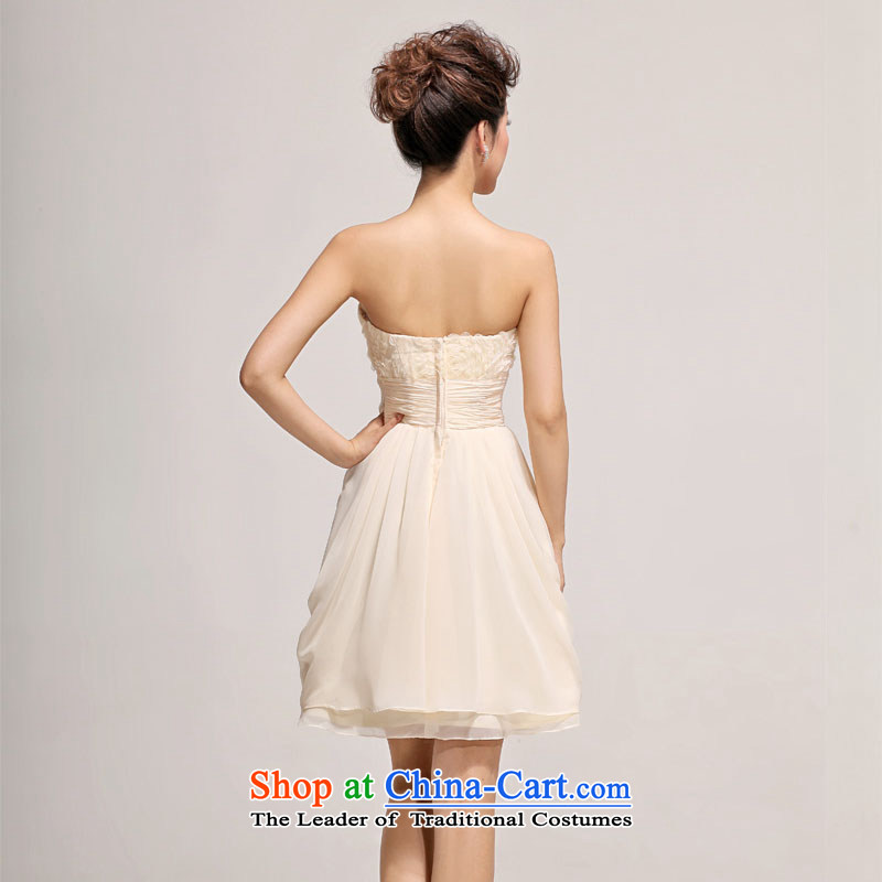 Doi m qi wedding dresses new 2014 bridesmaid Service, Mr Ronald sister mission dress short skirt marriages champagne color XXL, Demi Moor Qi , , , shopping on the Internet