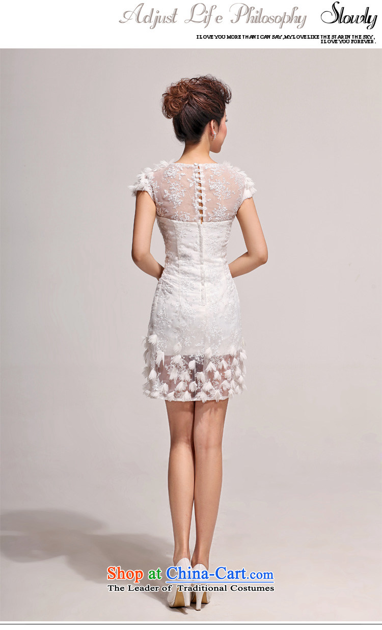 Doi m Qi Wedding Dress Short of small dress lace bridal dresses red white dress in short skirts white L picture, prices, brand platters! The elections are supplied in the national character of distribution, so action, buy now enjoy more preferential! As soon as possible.
