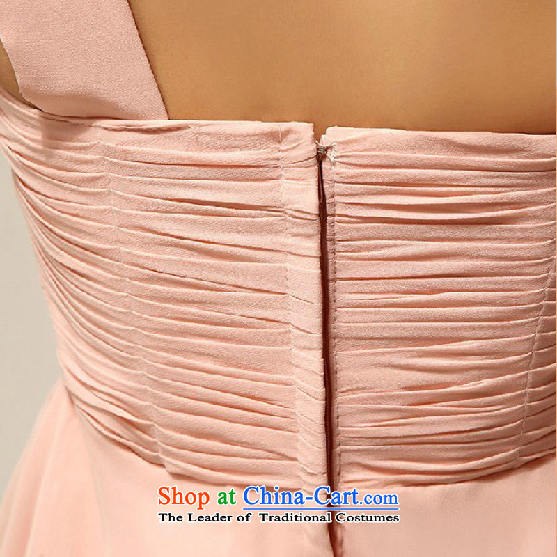 Doi m qi wedding dresses new 2014 Korean shoulder stylish marriages small dress bridesmaid serving meat pink M Demi Moor Qi , , , shopping on the Internet