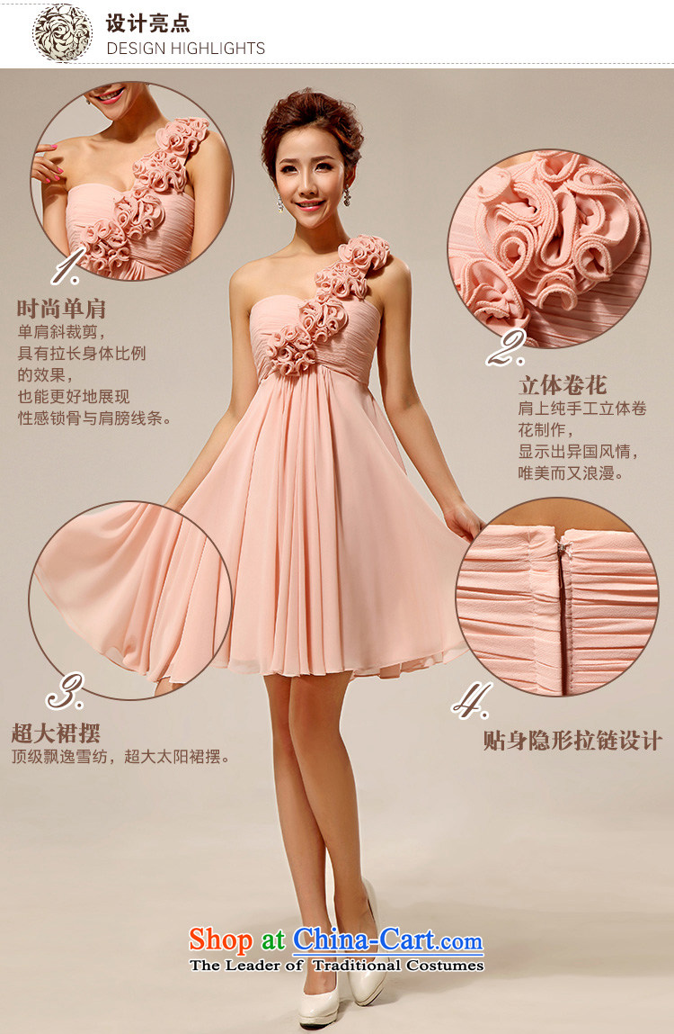 Doi m qi wedding dresses new 2014 Korean shoulder stylish marriages small dress bridesmaid serving meat pink M picture, prices, brand platters! The elections are supplied in the national character of distribution, so action, buy now enjoy more preferential! As soon as possible.