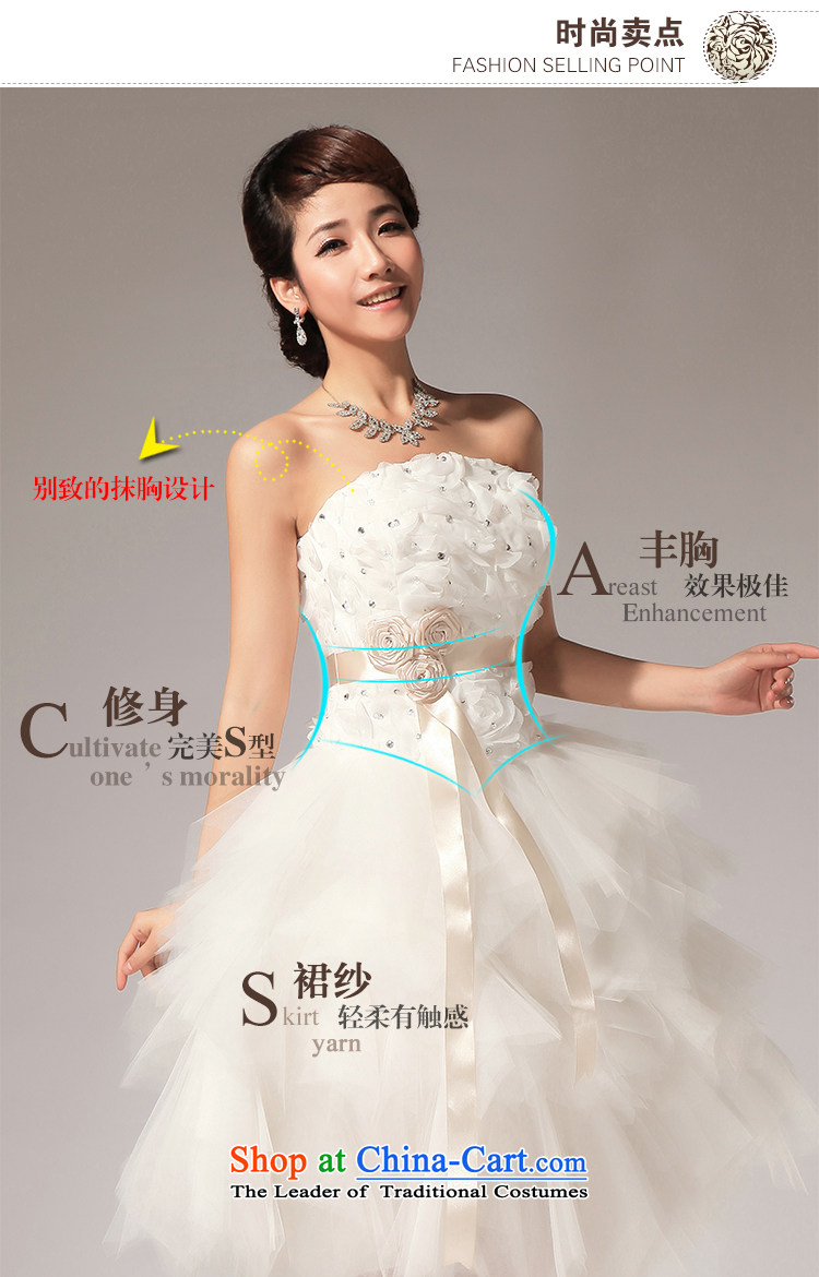 Doi m Qi Wedding 2014 new anointed Chest Flower align sister bridesmaid small dress short skirt white S picture, prices, brand platters! The elections are supplied in the national character of distribution, so action, buy now enjoy more preferential! As soon as possible.