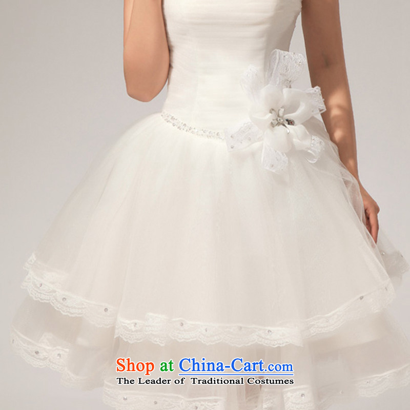 Doi m qi 2013 Korean wedding dresses and chest V-Neck diamond manually lace bon bon small dress skirt white XXL, Demi Moor Qi , , , shopping on the Internet
