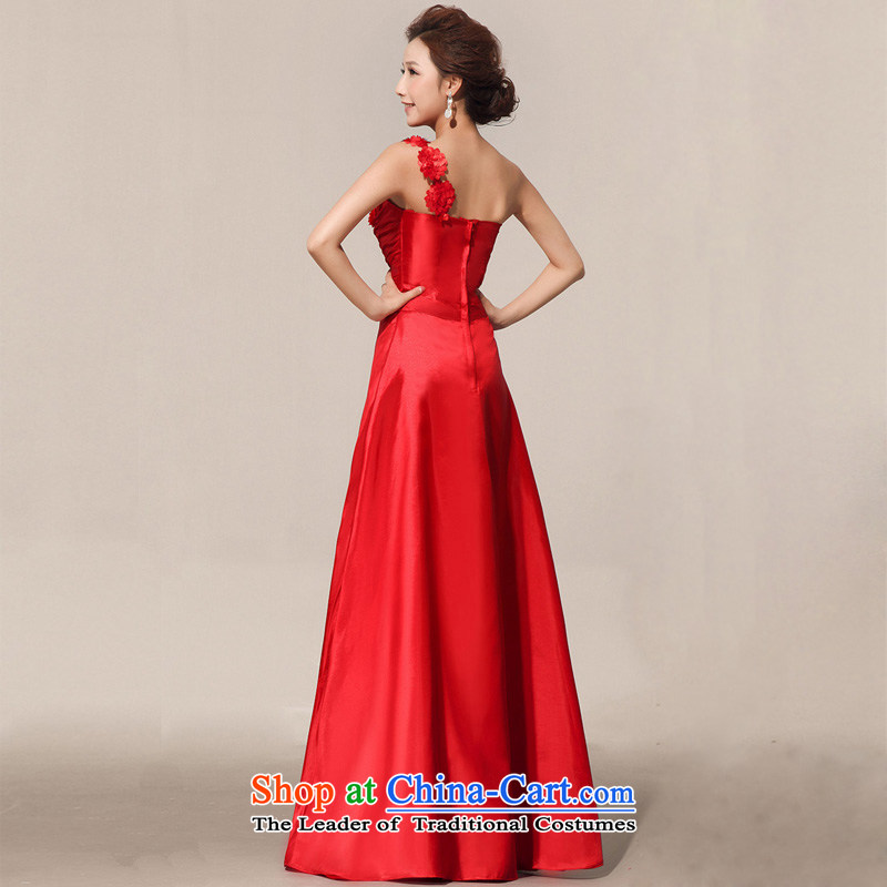 Doi m qi 2014 new spring red retro bride bows service     Marriage atmospheric evening dresses red S Demi Moor Qi , , , shopping on the Internet