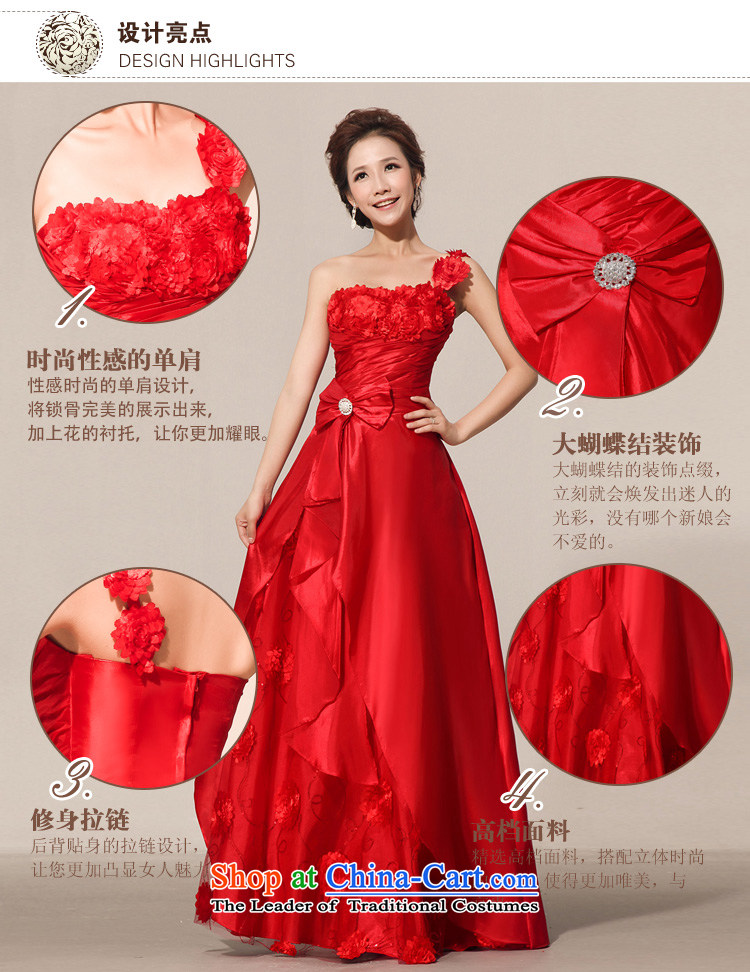 Doi m qi 2014 new spring red retro bride bows service 