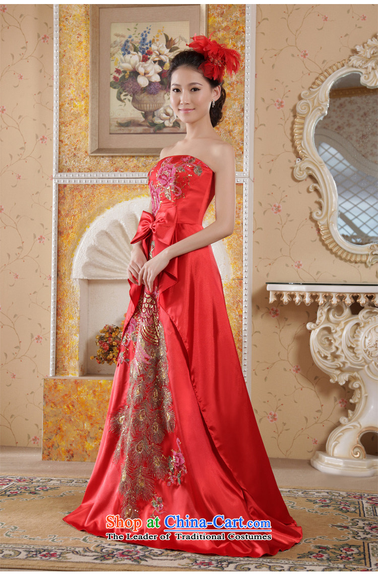 Doi m qi wedding dresses new 2014 pregnant women dress bows services embroidery peony flowers Phoenix marriage red XL Photo, prices, brand platters! The elections are supplied in the national character of distribution, so action, buy now enjoy more preferential! As soon as possible.