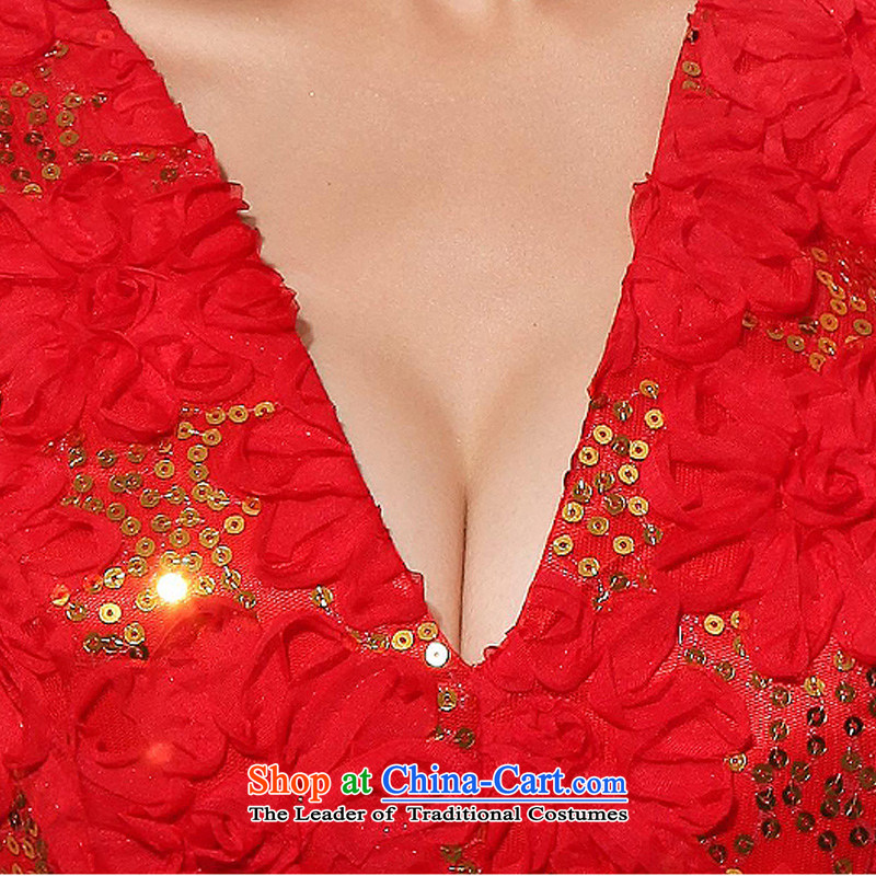 Doi m qi marriage bows dress the new 2014 evening dress strap Top Loin shoulders pregnant woman can custom red XL, Demi Moor Qi , , , shopping on the Internet