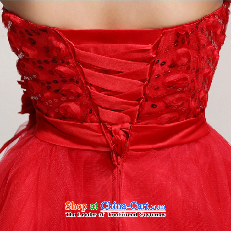 Short of bridesmaid small dress skirt the new bride 2014 wedding dress red bows dress, red , Diane Marie Quarless Sau San m Qi , , , shopping on the Internet