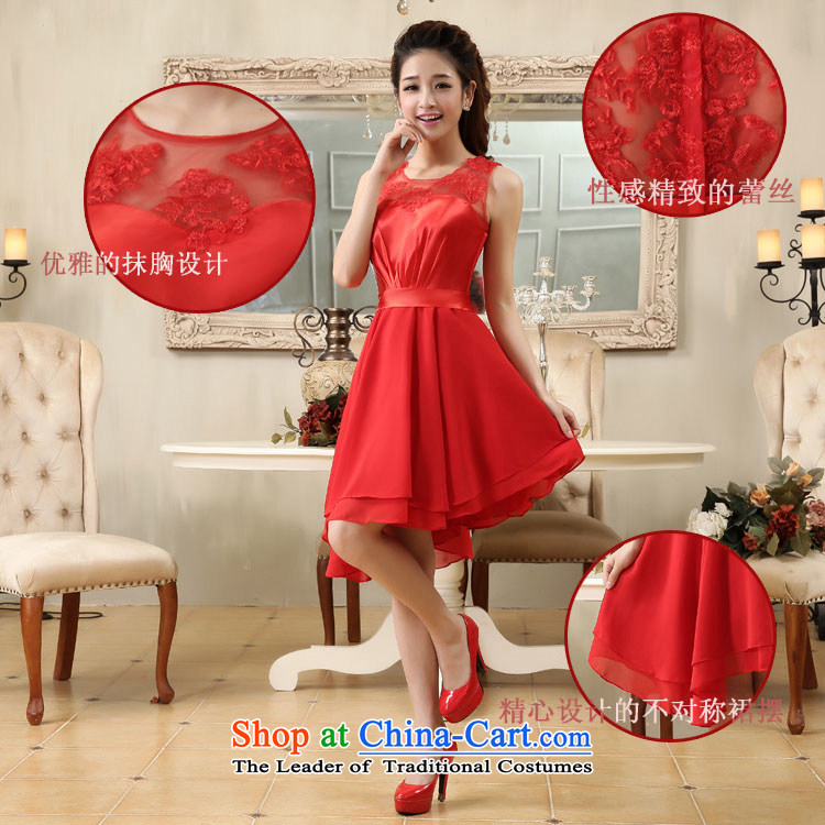 Wedding dress red shoulders small Dress Short of evening dresses lei division population stitching dress skirt dresses bridal services back door service bows RED M picture, prices, brand platters! The elections are supplied in the national character of distribution, so action, buy now enjoy more preferential! As soon as possible.