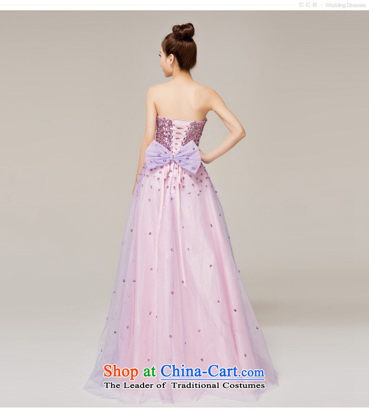 Recalling that hates makeup and spring and summer wedding dresses brides of diamond ornaments with chest bows dress marriage moderator L12121 dress with a light purple L picture, prices, brand platters! The elections are supplied in the national character of distribution, so action, buy now enjoy more preferential! As soon as possible.
