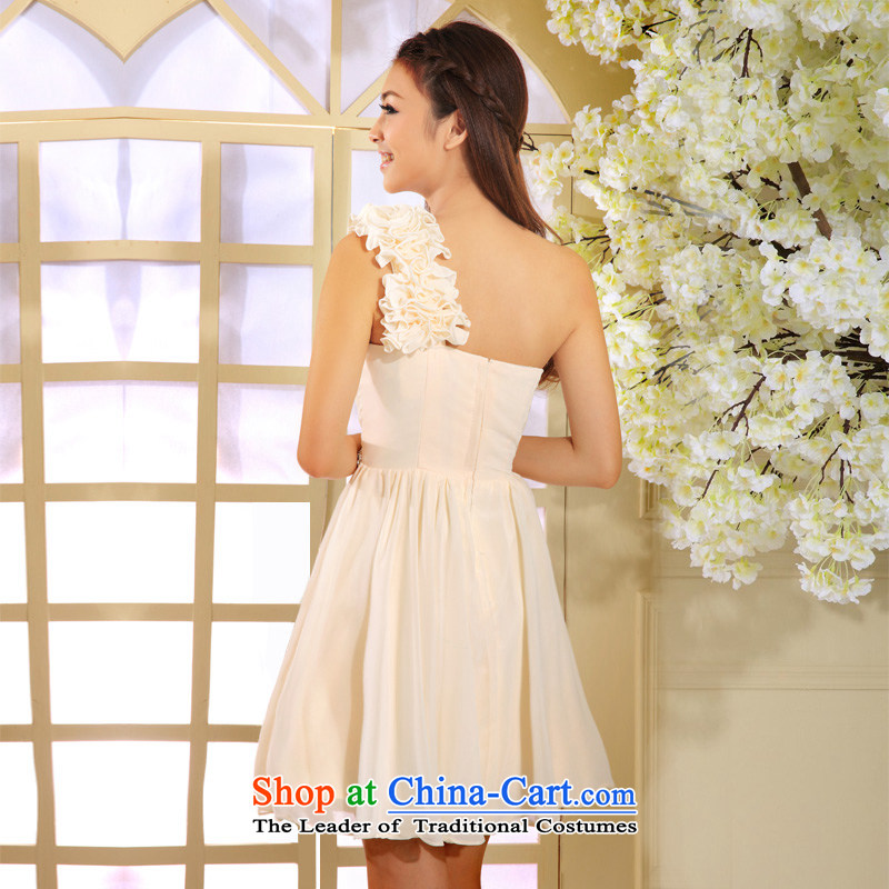 A shortage of marriages small dress bows Services 2015 new bridesmaid dress will light champagne S name 245 door bride shopping on the Internet has been pressed.