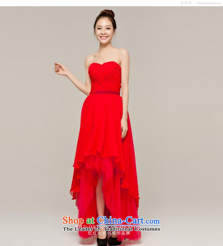 Recalling that hates makeup and the spring and summer months ago after short long bows evening dress bride wedding dresses alignment with chest moderator banquet service L12103 RED M picture, prices, brand platters! The elections are supplied in the national character of distribution, so action, buy now enjoy more preferential! As soon as possible.