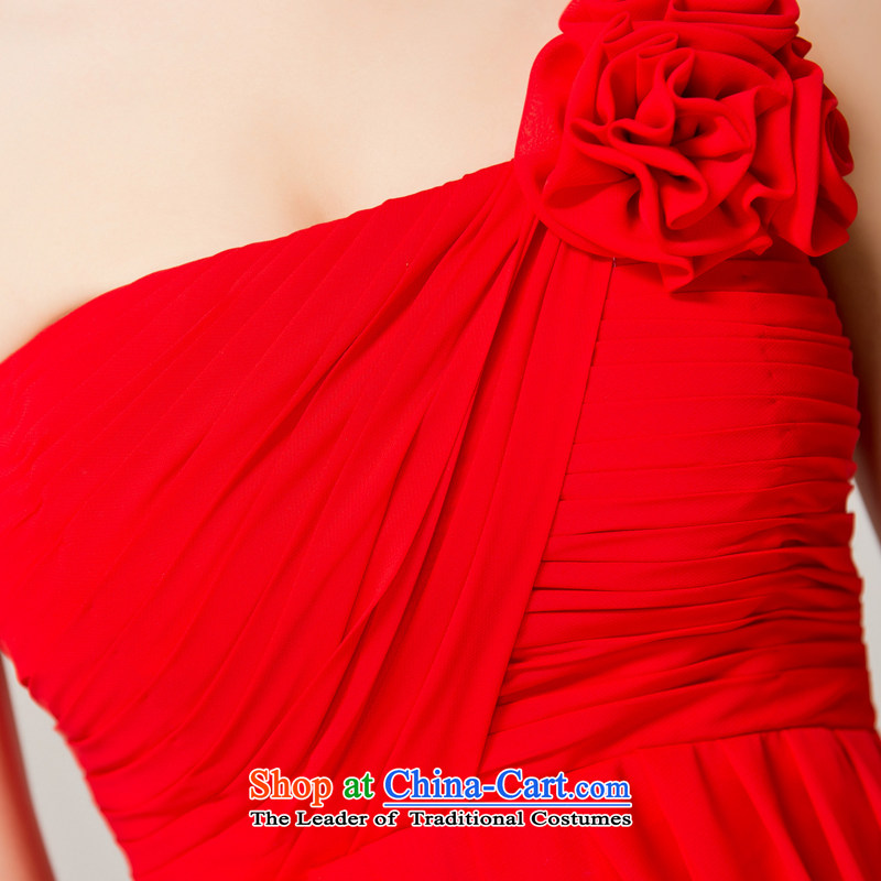 Recalling that hates makeup and red dress to align the shoulder high loins length of marriages wedding dresses skirt L12143 dinner drink red XL, recalling that hates makeup and shopping on the Internet has been pressed.