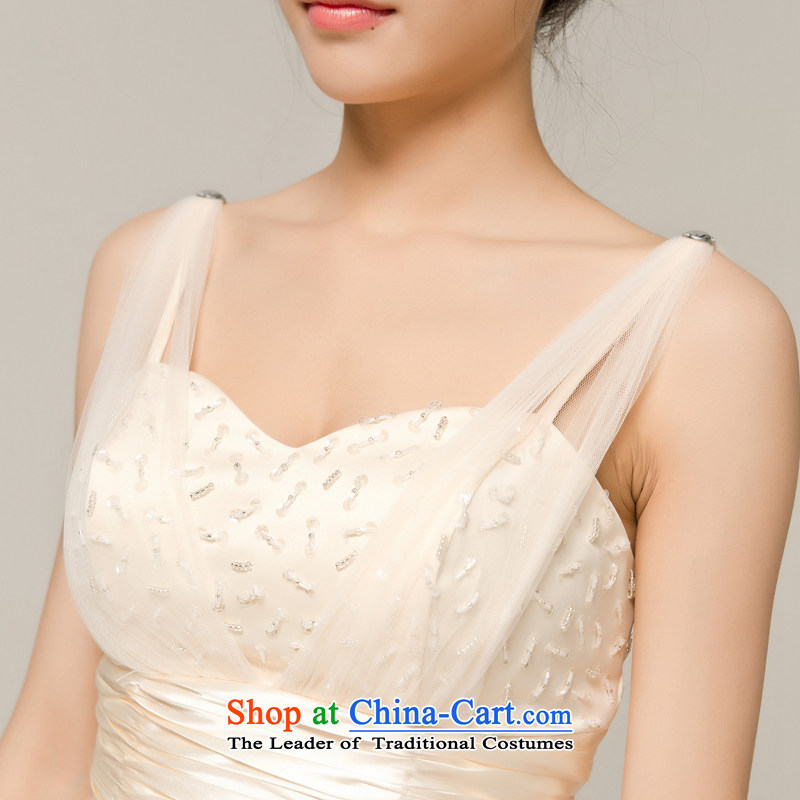 Recalling that hates makeup and the spring and summer months new wedding dresses bridesmaid dress short skirts, small strap new Korean brides dinner serving L13040 bows light yellow hates makeup and recalled that the , , , S, shopping on the Internet