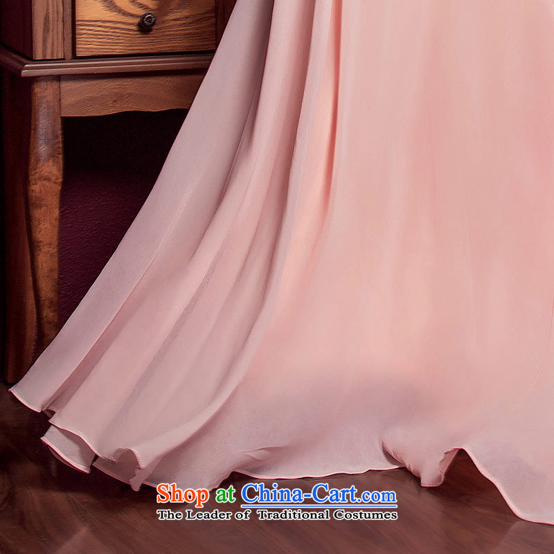 A bride wedding dresses long red bows Services 2015 new wedding dress evening dresses 325 Pink , L, a bride shopping on the Internet has been pressed.
