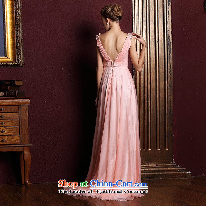 A Bride dress marriage new drink service long bridesmaid dress Red Dress 326 Pink , L, a bride shopping on the Internet has been pressed.