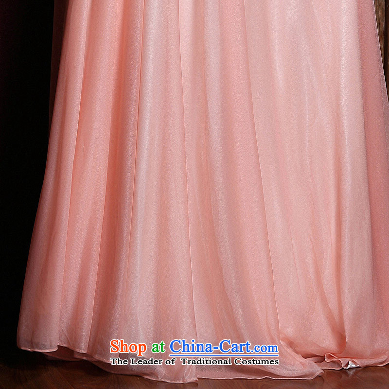 A Bride dress marriage new drink service long bridesmaid dress Red Dress 326 Pink , L, a bride shopping on the Internet has been pressed.