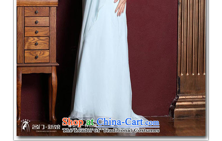 A bride wedding dresses long marriage bows evening dresses 2015 new blue shoulder dress 327 L picture, prices, brand platters! The elections are supplied in the national character of distribution, so action, buy now enjoy more preferential! As soon as possible.