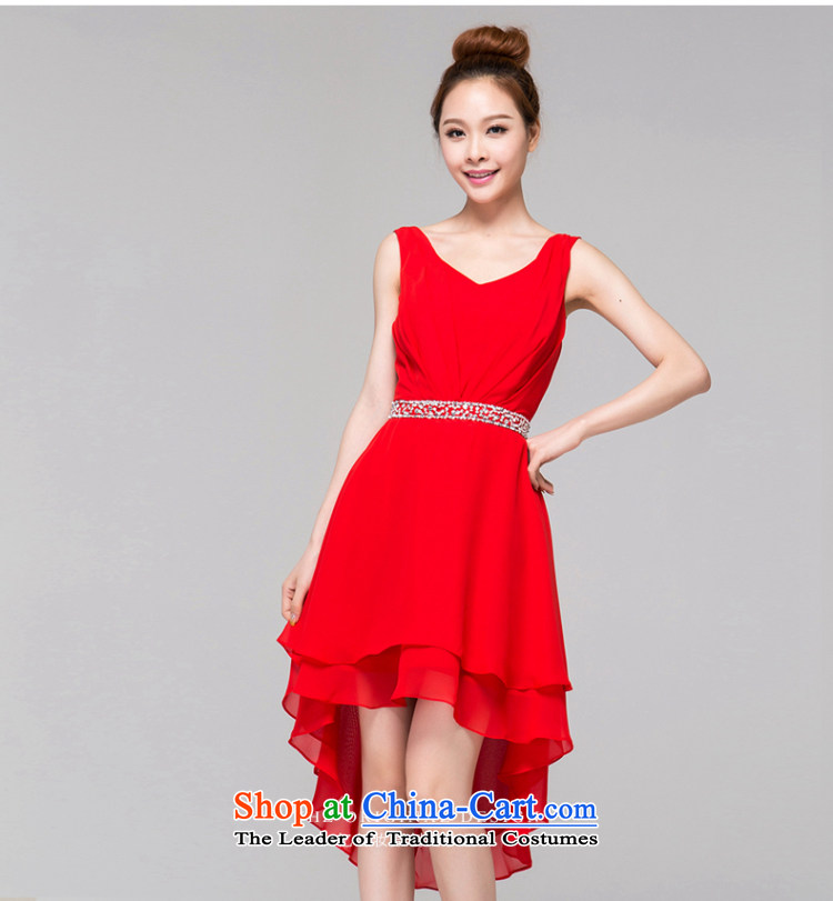 Recalling that hates makeup and the spring and summer months ago after bridesmaid Short Length, shoulders dress V-Neck marriages bows evening dresses 2015 NEW L13802 RED XL Photo, prices, brand platters! The elections are supplied in the national character of distribution, so action, buy now enjoy more preferential! As soon as possible.