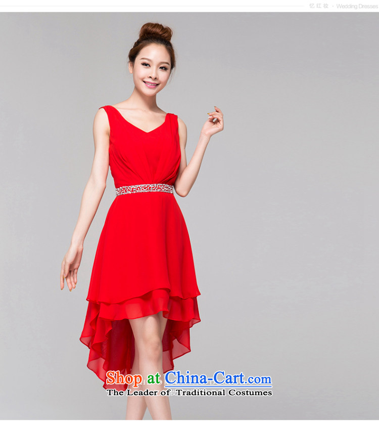 Recalling that hates makeup and the spring and summer months ago after bridesmaid Short Length, shoulders dress V-Neck marriages bows evening dresses 2015 NEW L13802 RED XL Photo, prices, brand platters! The elections are supplied in the national character of distribution, so action, buy now enjoy more preferential! As soon as possible.