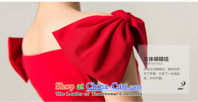 Recalling that hates makeup and spring and summer bridesmaid Red slotted shoulder Dress Short) 2015 sexy beauty bride bows package shoulder small dress L13739 RED XL Photo, prices, brand platters! The elections are supplied in the national character of distribution, so action, buy now enjoy more preferential! As soon as possible.