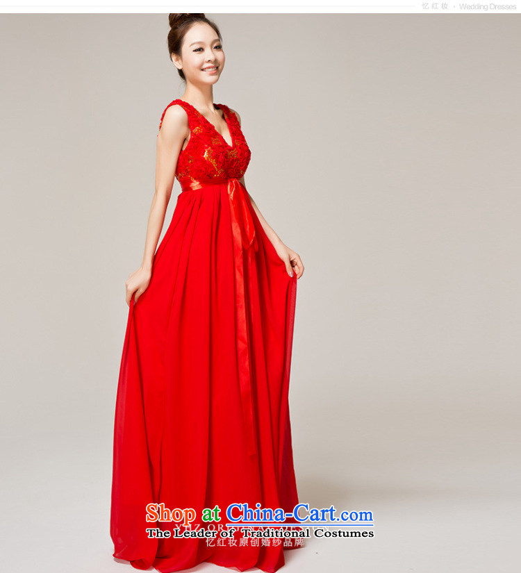 Recalling that Colombia Summer red red high-waist larger bows services for pregnant women 2015 shoulders V-Neck marriages evening dresses L12132 RED L picture, prices, brand platters! The elections are supplied in the national character of distribution, so action, buy now enjoy more preferential! As soon as possible.