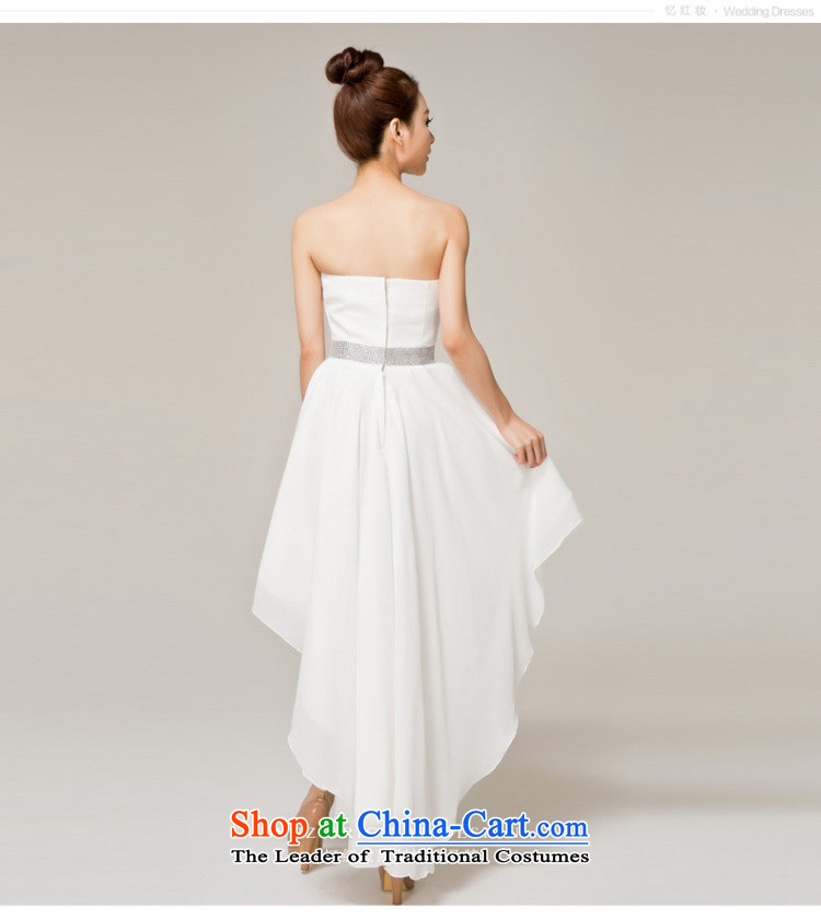 Recalling that hates makeup and spring and summer wedding dresses marriages front stub long after bridesmaid small dress skirt white dress with chest L12138 White M picture, prices, brand platters! The elections are supplied in the national character of distribution, so action, buy now enjoy more preferential! As soon as possible.