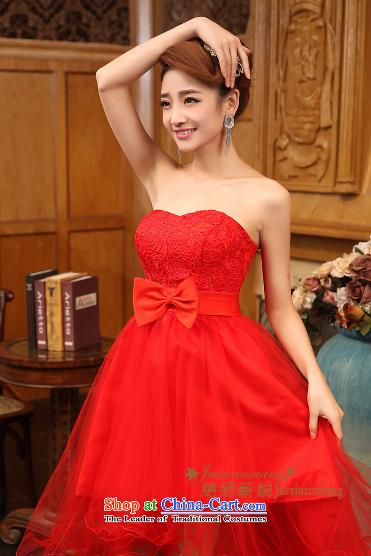 No new bride embroidery lace short marriage by 2015, before long after short red dress bridesmaid bows RED M Suzhou shipment picture, prices, brand platters! The elections are supplied in the national character of distribution, so action, buy now enjoy more preferential! As soon as possible.