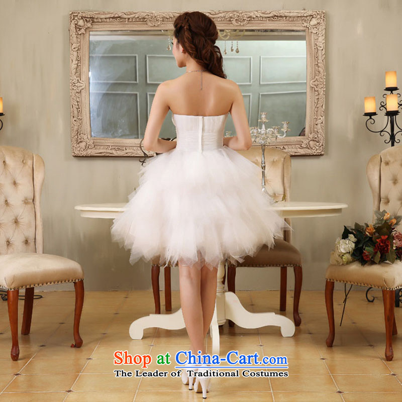 Embroidered is by no means a bride wedding dresses new bride wedding dress and diamond short of chest bridesmaid small white dress with M suzhou embroidery brides, shipment has been pressed shopping on the Internet