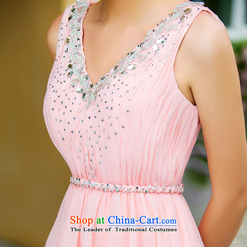 A Bride dress new dresses marriage 2015 bows services bridesmaid long pink dress 337 M, a bride shopping on the Internet has been pressed.