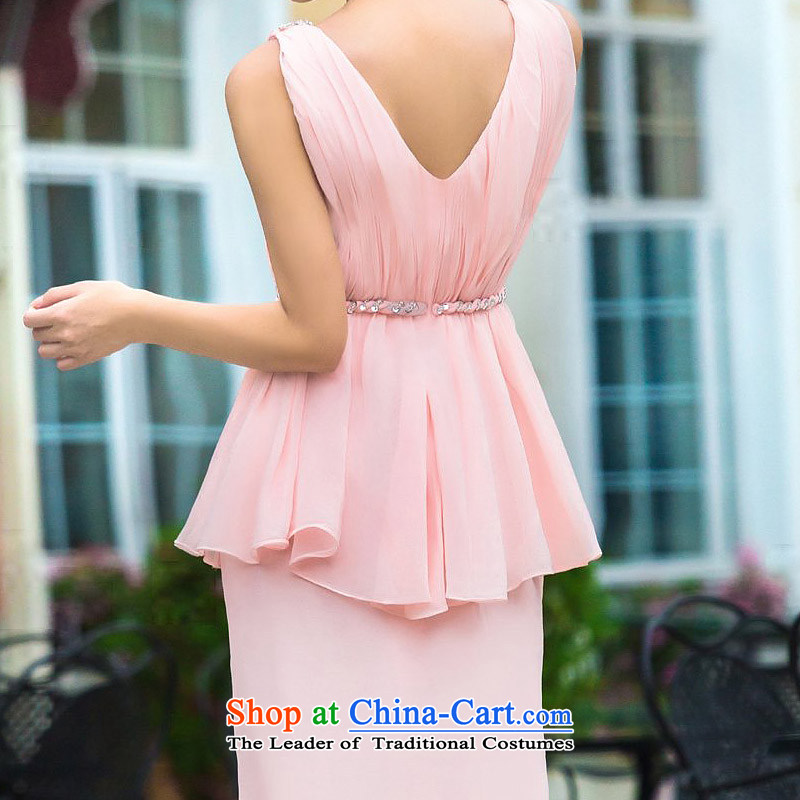 A Bride dress new dresses marriage 2015 bows services bridesmaid long pink dress 337 M, a bride shopping on the Internet has been pressed.