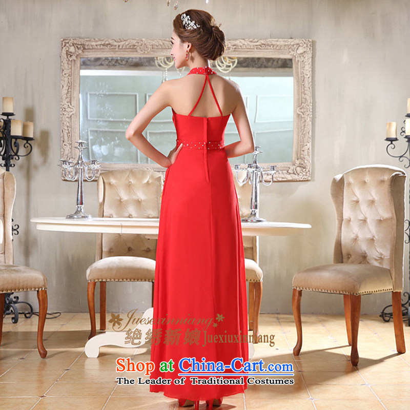 Embroidered Bride Korean-style is sexy diamond jewelry hang also long evening dresses bride bows services RED M suzhou embroidery brides, shipment has been pressed shopping on the Internet