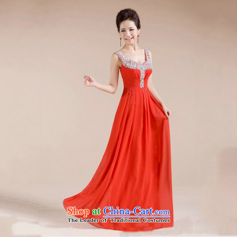 Optimize the new 2013 Hong-V-neck design manual diamond jewelry sexy beauty evening dresses XS7139 RED XL, Optimize Hong shopping on the Internet has been pressed.