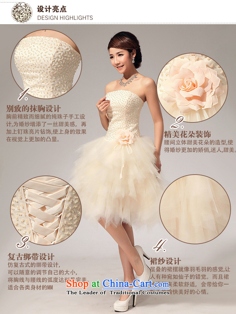 Optimize Hong-sister team bridesmaid services and stylish chest bon bon short of annual skirt bridesmaid dress skirt XS7145 champagne color S picture, prices, brand platters! The elections are supplied in the national character of distribution, so action, buy now enjoy more preferential! As soon as possible.