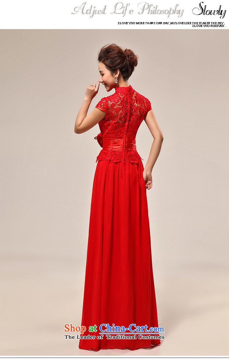 Optimize new luxury Hong-word sexy shoulder red lace bride wedding dress qipao XS7131 RED XL Photo, prices, brand platters! The elections are supplied in the national character of distribution, so action, buy now enjoy more preferential! As soon as possible.