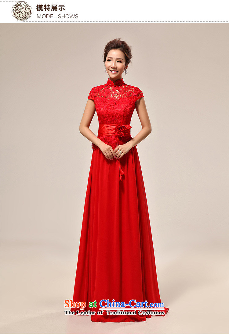 Optimize new luxury Hong-word sexy shoulder red lace bride wedding dress qipao XS7131 RED XL Photo, prices, brand platters! The elections are supplied in the national character of distribution, so action, buy now enjoy more preferential! As soon as possible.