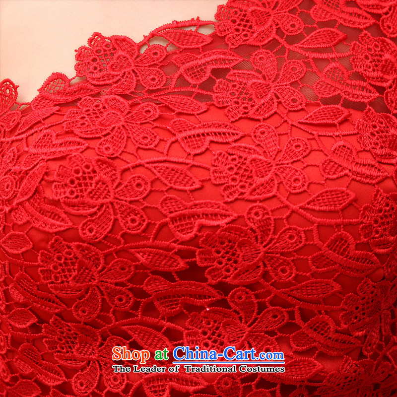 Embroidered is new spring 2015 bride bride bows to marry red short stylish qipao gown shoulder red S suzhou embroidery brides, shipment has been pressed shopping on the Internet