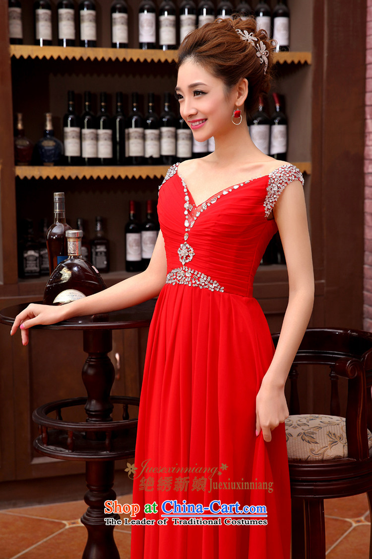 Embroidered brides is 2015 autumn and winter new bride bridesmaid marriage services evening dress small bows dress bridal dresses long red L Suzhou shipment picture, prices, brand platters! The elections are supplied in the national character of distribution, so action, buy now enjoy more preferential! As soon as possible.