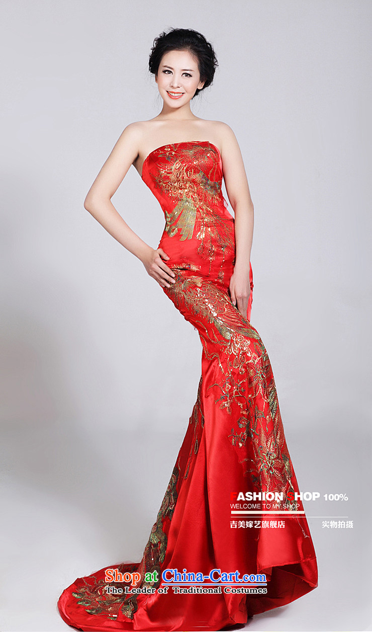Beijing No. in dress Kyrgyz-american married arts 2015 new anointed chest Korean brides LT520 Red China wind Chinese wedding dresses red XL Photo, prices, brand platters! The elections are supplied in the national character of distribution, so action, buy now enjoy more preferential! As soon as possible.