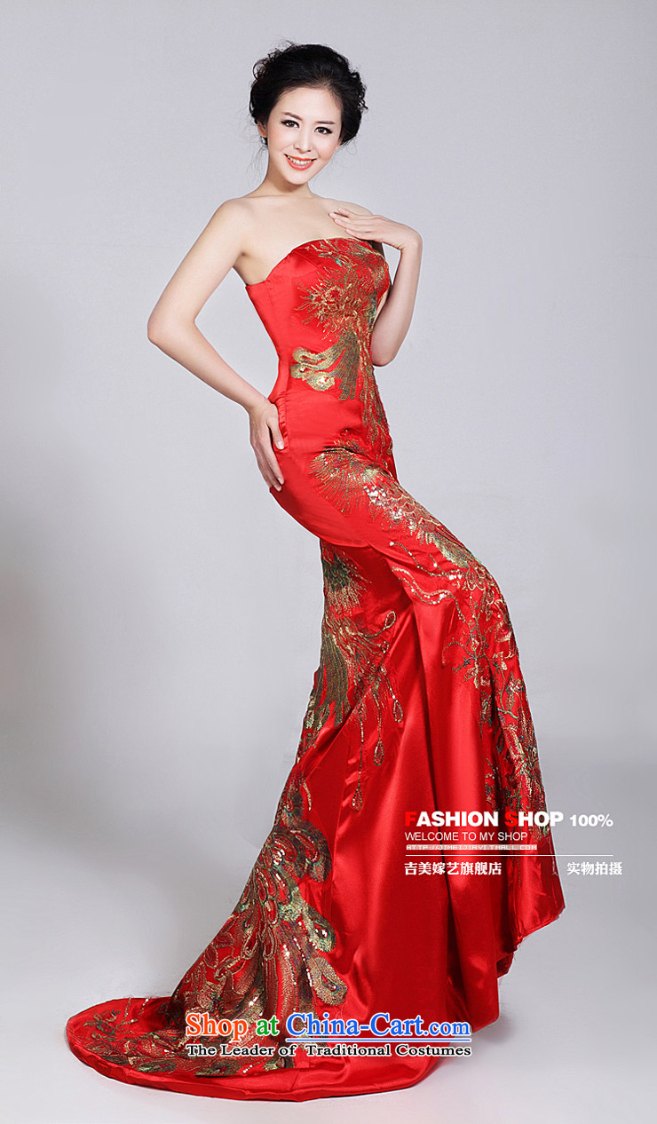 Beijing No. in dress Kyrgyz-american married arts 2015 new anointed chest Korean brides LT520 Red China wind Chinese wedding dresses red XL Photo, prices, brand platters! The elections are supplied in the national character of distribution, so action, buy now enjoy more preferential! As soon as possible.