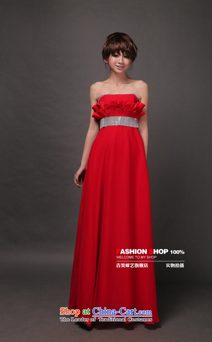 Beijing, in the new Korean dress red dress bows drop off services chest squeeze fold video thin LS321 bridal dresses red XL Photo, prices, brand platters! The elections are supplied in the national character of distribution, so action, buy now enjoy more preferential! As soon as possible.