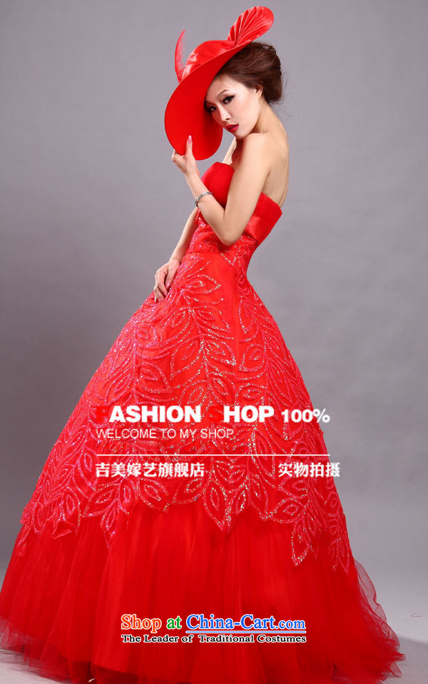 Beijing No. year wedding dresses Kyrgyz-american married new anointed arts 2015 Chest Korean skirt LS236 to align the Princess Bride dress red S picture, prices, brand platters! The elections are supplied in the national character of distribution, so action, buy now enjoy more preferential! As soon as possible.