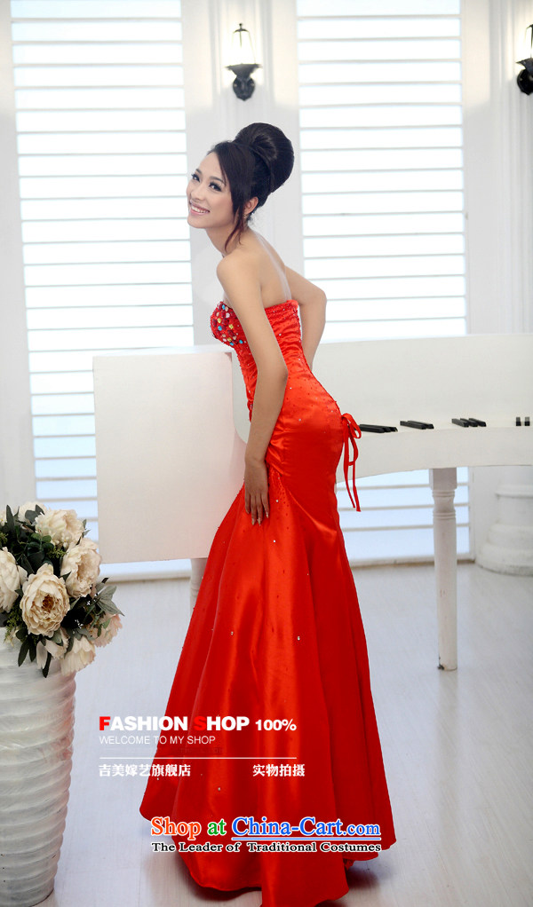 Beijing No. year wedding dresses Kyrgyz-american married new anointed arts 2015 Chest Korean bridal dresses crowsfoot dress LS057 RED S picture, prices, brand platters! The elections are supplied in the national character of distribution, so action, buy now enjoy more preferential! As soon as possible.